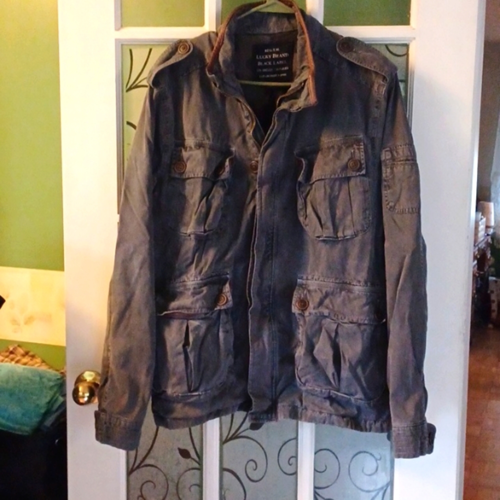 Lucky brand black label men's jacket size medium